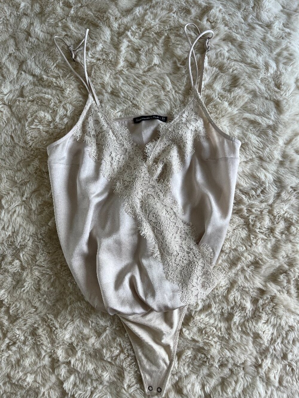 Abercrombie & Fitch Lace Bodysuit XS - Cream